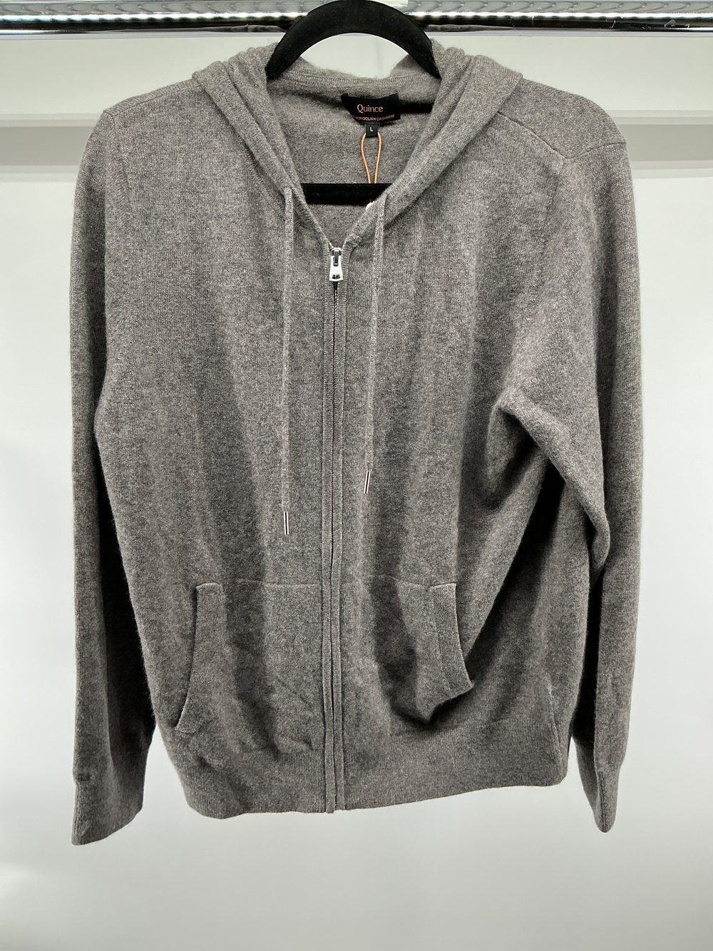 Mongolian Cashmere Full-Zip Hoodie